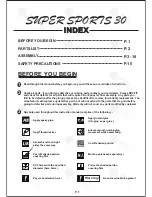 Preview for 2 page of The World Models Manufacturing SUPER SPORTS 30 Instruction Manual