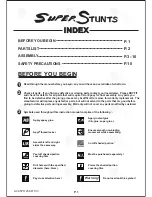 Preview for 2 page of The World Models Manufacturing SUPER STUNTS Instruction Manual