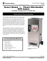 Preview for 1 page of Therma-Stor Phoenix Mini-Guardian Owner'S Manual