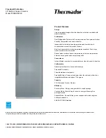 Preview for 1 page of Thermador FREEDOM T30BR70FSE Specifications