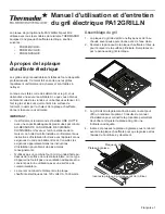 Preview for 3 page of Thermador PA12GRILLN Use And Care Manual