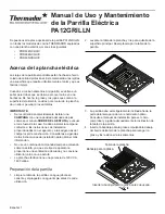 Preview for 5 page of Thermador PA12GRILLN Use And Care Manual