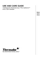 Thermador PRO HARMONY PRD30 Use And Care Manual preview