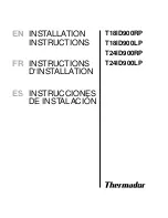 Preview for 1 page of Thermador T18ID900LP Installation Instructions Manual