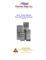 Thermal Edge A2W30120 User'S & Technical Manual preview