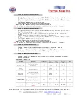 Preview for 14 page of Thermal Edge CS011-D48 Series User'S & Technical Manual