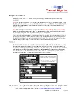 Preview for 5 page of Thermal Edge CS020 Series User'S & Technical Manual