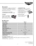 Preview for 4 page of Thermo Pride OMC-70 Specification