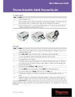 Preview for 1 page of Thermo Scientific ARKTIK Quick Reference Manual