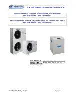 Thermocold MULTIFUNCTIONAL UNITS RLC Installation And Maintenance Manual preview