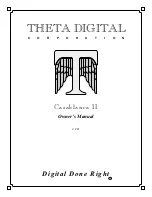 Theta Digital Casablanca II Owner'S Manual preview