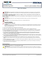 Preview for 12 page of Thetford Tecma Compass High ECO Installation Manual