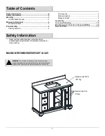 Preview for 2 page of Thomasville Bradford THMSVL48FVJ Use And Care Manual