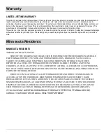 Preview for 3 page of Thomasville Bradford THMSVL48FVJ Use And Care Manual