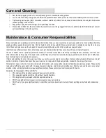 Preview for 10 page of Thomasville Bradford THMSVL48FVJ Use And Care Manual