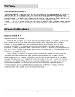 Preview for 3 page of Thomasville Ellamar THMSVL30CVDG Use And Care Manual