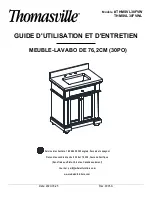 Preview for 11 page of Thomasville McGinnis THMSVL30FVW Use And Care Manual