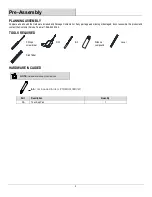 Preview for 4 page of Thomasville Portage THMSVL36BVB Use And Care Manual