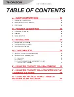 Preview for 2 page of THOMSON DSC - 323W User Manual