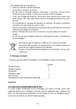 Preview for 38 page of THOMSON TH-546DRBLK Important Safety Instructions Manual