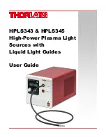 THORLABS HPLS343 User Manual preview