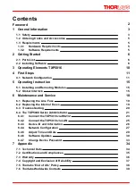 Preview for 3 page of THORLABS TXP5016 Operation Manual