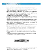 Preview for 18 page of Throughclean B3215 Operator'S Manual