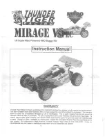 THUNDER TIGER MIRAGE V Instruction Manual preview