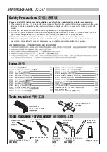 Preview for 2 page of THUNDER TIGER Sparrowhawk XXT Maintenance Manual & Parts Catalogue