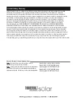 Preview for 8 page of Thunderbolt Magnum Solar 57970 Owner'S Manual & Safety Instructions