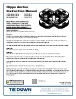 TIE DOWN Hippo Anchor 65219 Instruction Manual preview