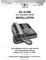 Preview for 99 page of TIE EK-516 Installation Manual