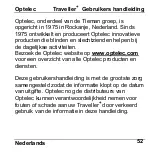 Preview for 52 page of Tieman Optelec Traveller+ User Manual