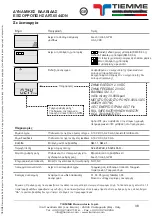 Preview for 38 page of TiEmme ART.6544DN Installation And Operation Instruction Manual