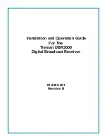 Tiernan DBR3000 Installation And Operation Manual preview