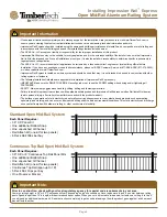 Preview for 2 page of Timbertech Impression Rail Express Installation Manual