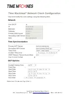 Preview for 9 page of Time Machines 760-200-000 Installation And Operation Manual