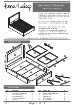 Preview for 1 page of Time4Sleep BROOKES OTTOMAN BED Manual