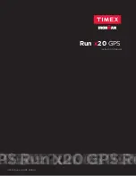 Timex Ironman Run x20 GPS M062 Instruction Manual preview