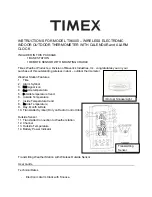 Preview for 15 page of Timex TX6180 Instructions Manual