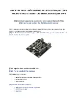 Tinysine AUDIO-B PLUS aptX TWS Manual preview