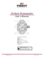 Tissot FLY-BACK CHRONOGRAPHS User Manual preview