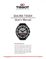 Tissot SAILING-TOUCH User Manual preview