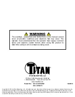 Preview for 12 page of Titan Lifts ROT-4500 Installation, Operation & Maintenance Manual