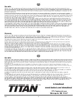 Preview for 43 page of Titan 0524044 Operating Manual