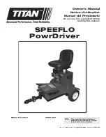 Preview for 1 page of Titan Speeflo PowrDriver Owner'S Manual