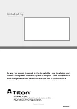 Preview for 28 page of Titon CME1 Product Manual