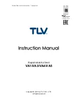 Preview for 1 page of TLV VA1 Instruction Manual