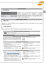 Preview for 13 page of TMB PICCOLO COMFORT PLUS Use And Maintenance Manual