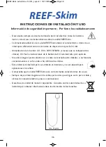 Preview for 49 page of TMC Aquarium REEF-Skim 100 AC Instructions For Installation And Use Manual